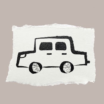 Car, vehicle ripped paper doodle | Free Vector - rawpixel