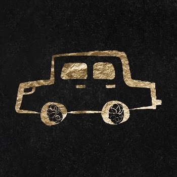 Car, vehicle sticker, gold aesthetic | Free Vector Illustration - rawpixel