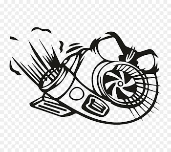 Car Wall decal Sticker Turbocharger - car 