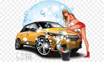 Car wash Illustration - Beauty car wash 