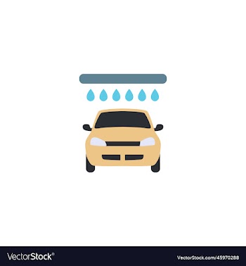 car wash service creative icon flat from