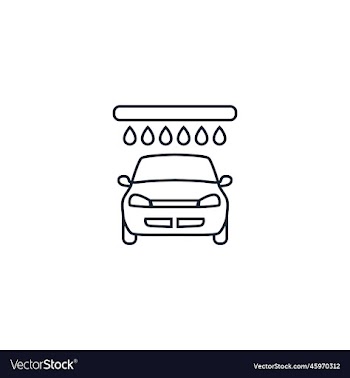 car wash service creative icon line from