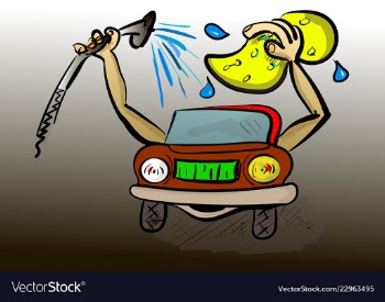 Car wash vector image