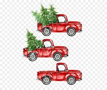 Car Watercolor painting Christmas - Cartoon car 