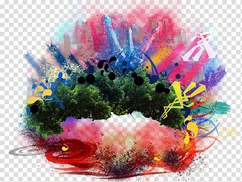 Car Watercolor painting Oil paint, Carnival watercolor powder transparent background PNG clipart
