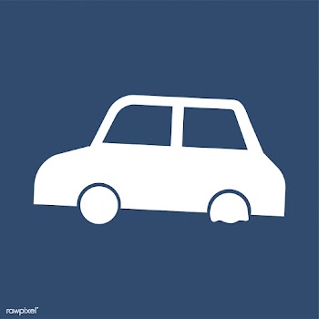 Car with punctured tire illustration | Free stock vector - 457699