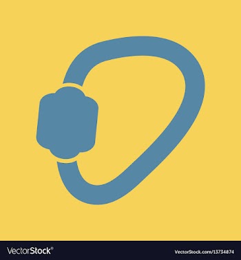 Carabiner tool vector image