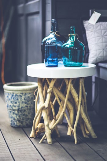 Carafes on the table