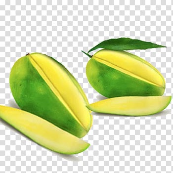 Carambola Papaya Fruit Mango, Fresh green papaya transparent background PNG clipart
