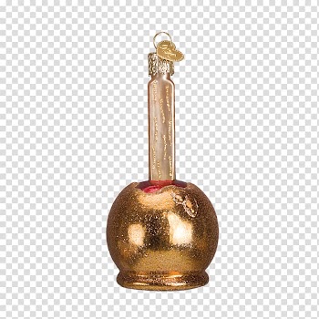 Caramel apple Christmas ornament Glass 01504 Metal, hand-painted mid autumn festival decoration transparent background PNG clipart