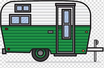 Caravan Campervans , watercolor present transparent background PNG clipart