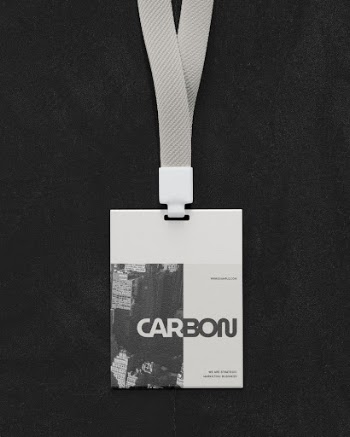 Carbon business badge, lanyard, corporate | Free Photo - rawpixel