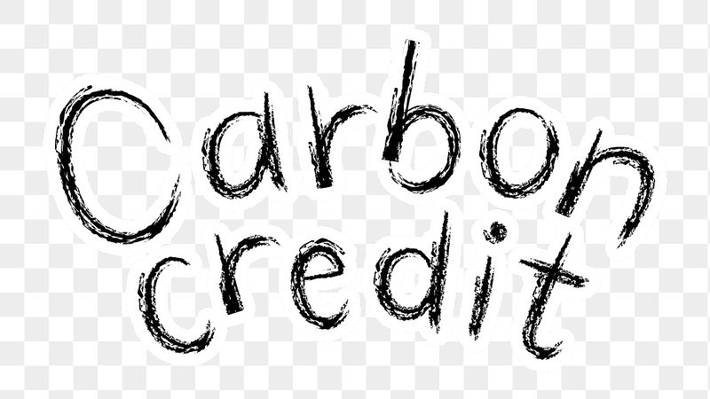 Carbon credit png word sticker | Free PNG - rawpixel