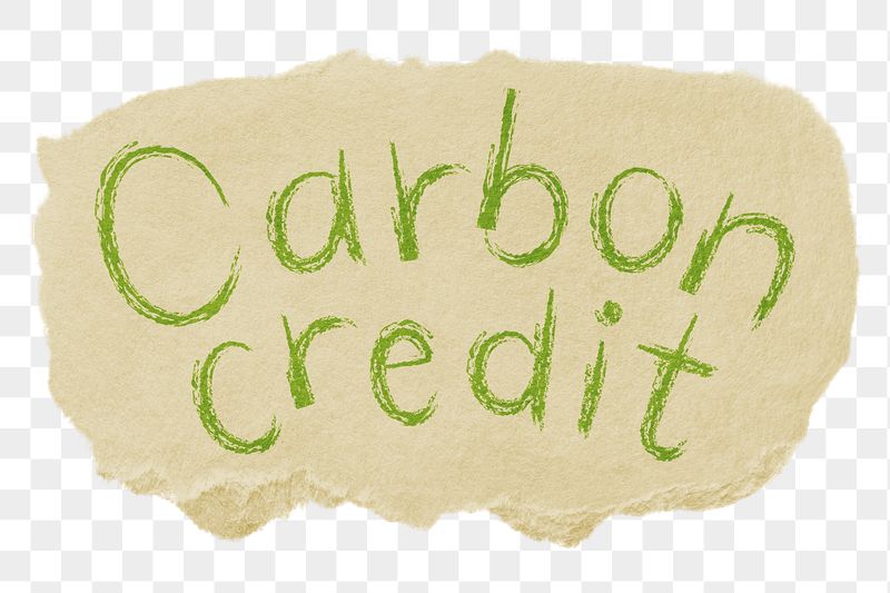 Carbon credit png word sticker | Free PNG - rawpixel