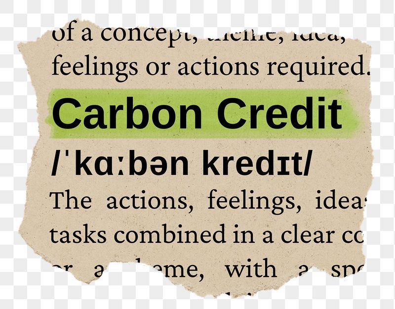 Carbon credit png word sticker, | Free PNG - rawpixel