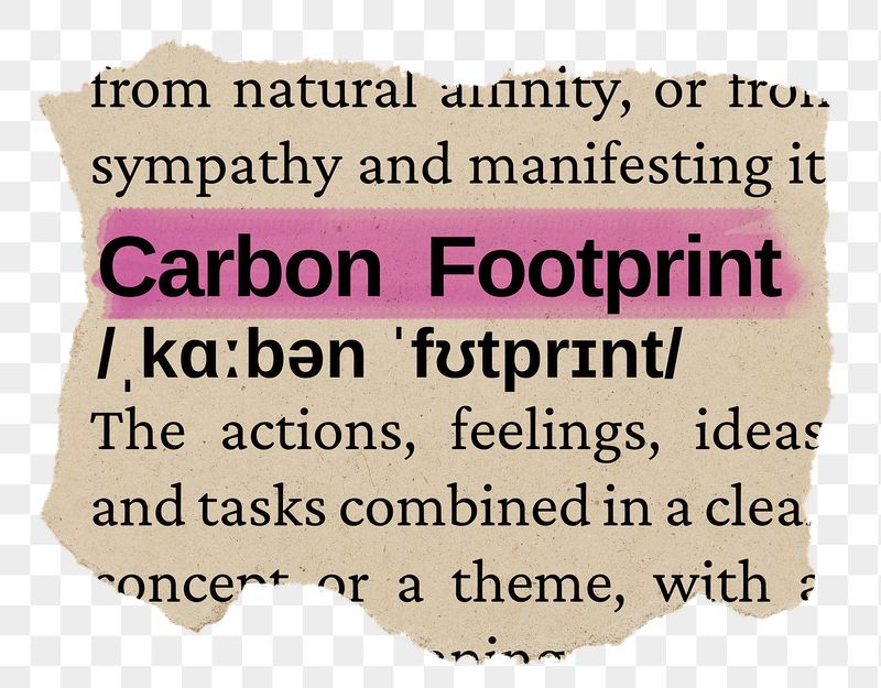 Carbon footprint png word sticker, | Free PNG - rawpixel