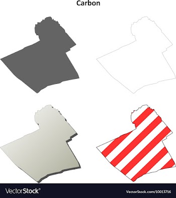 Carbon Map Icon Set vector image