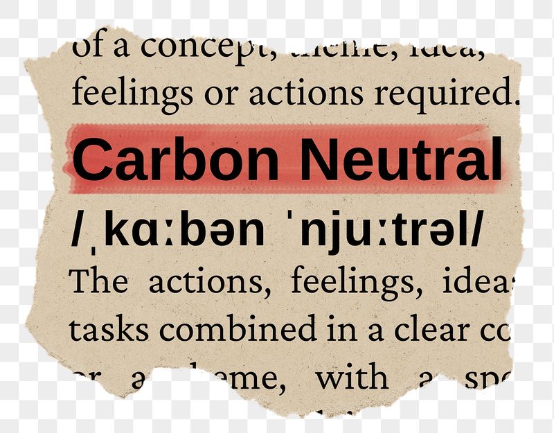 Carbon neutral png word sticker, | Free PNG - rawpixel