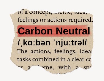Carbon neutral ripped dictionary, editable | Free PSD - rawpixel