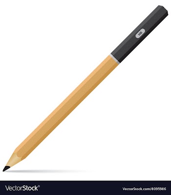 Carbon pencil Pencil isolated on white background vector image