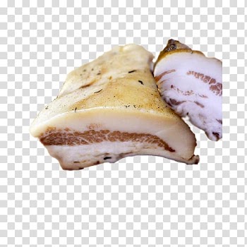 Carbonara Italian cuisine Bacon Guanciale Domestic pig, bacon transparent background PNG clipart