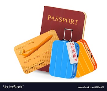 Card and passport vector image