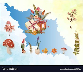 card design elements elegant flowers gifts nature
