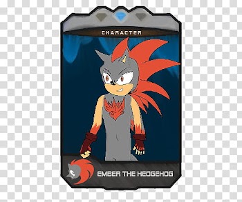 Card gift Ember The Hedgehog transparent background PNG clipart