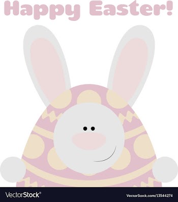 Card happy easter vector image
