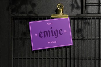 Card PSD Mockup card  emige- 99 19 mockup 