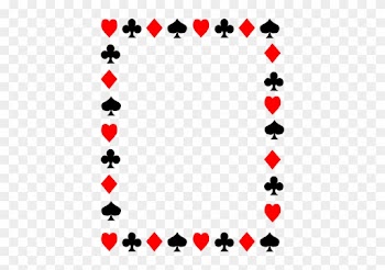 Card Suits Clip Art - Deck Of Cards Border