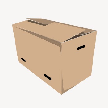 Cardboard box clipart, illustration vector. | Free Vector - rawpixel