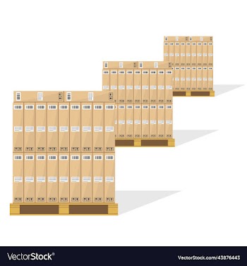 cardboard boxes on wooden pallets carton parcel