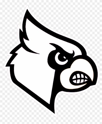 Cardinal Black And White Clipart Kid - Louisville Cardinals Logo