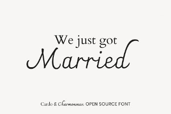 Cardo & Charmonman open source | Free Font Add-on - rawpixel