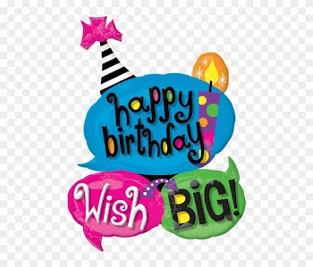 Cards - 26" Wish Big Birthday Mylar Balloon - Mylar Balloons