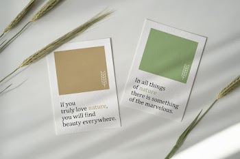 Cards Mockup in all things of nature there is something of the marvelous. if you truly love nature, you will find beauty everywhere. 
