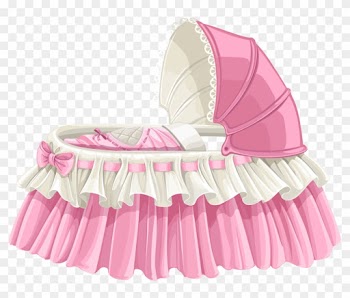 Cards - Rose Baby Cradle Png
