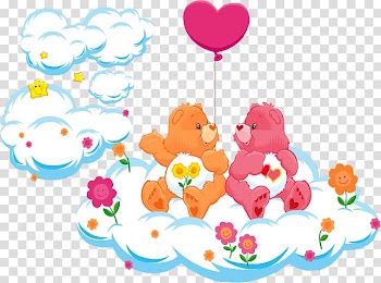 Care Bears Cozy Heart Penguin Bright Heart Raccoon Lotsa Heart Elephant, Care Bears transparent background PNG clipart