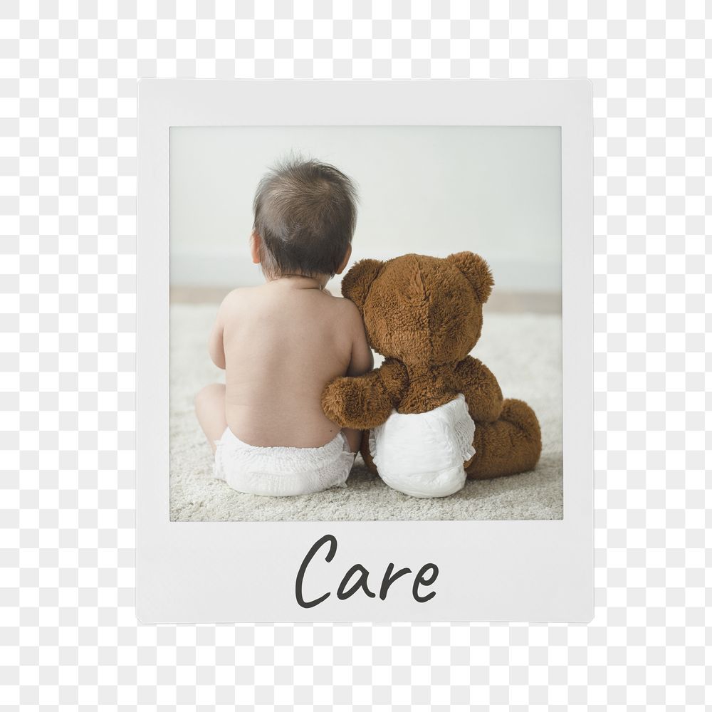 Care png instant photo, baby | Free PNG - rawpixel
