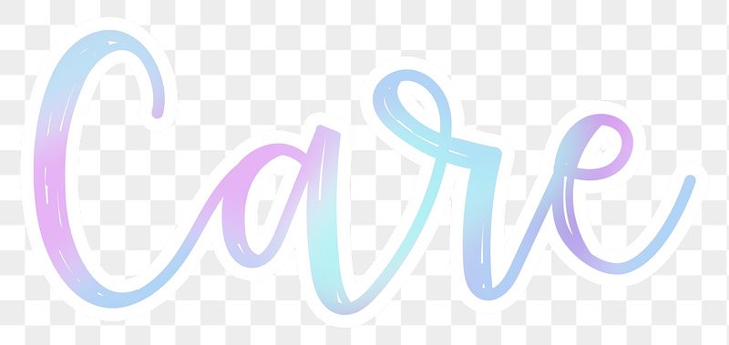 Care png word sticker typography, | Free PNG - rawpixel