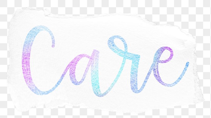 Care png word sticker typography, | Free PNG - rawpixel