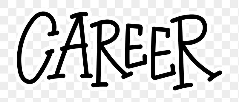 Career png word sticker typography, | Free PNG - rawpixel