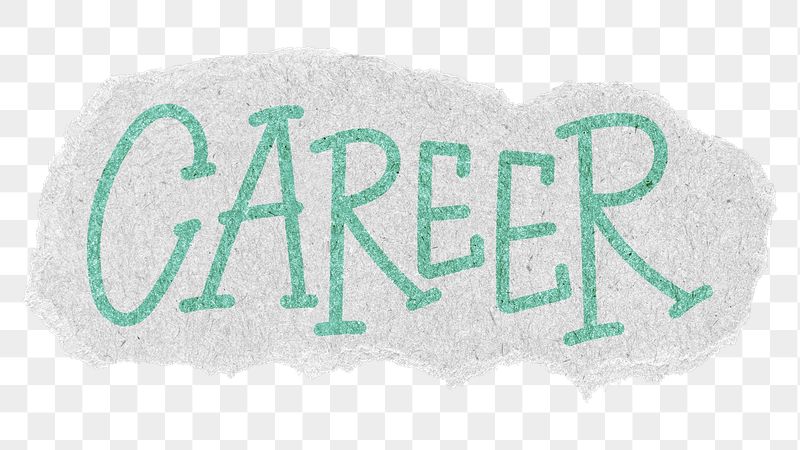 Career png word sticker typography, | Free PNG - rawpixel