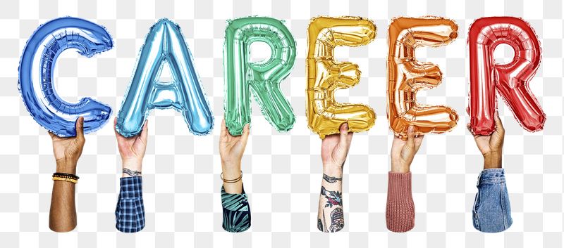 Career word png, letter foil | Free PNG - rawpixel