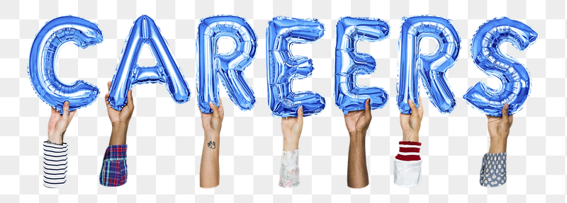 Careers word png, hands holding | Free PNG - rawpixel