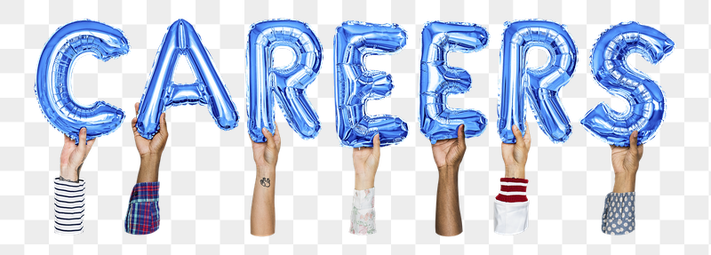 Careers word png, hands holding | Free PNG - rawpixel
