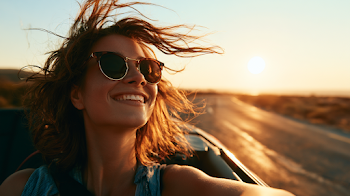 Carefree Summer Road Trip in a Convertible