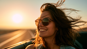 Carefree Summer Road Trip in a Convertible