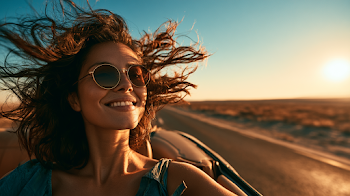 Carefree Summer Road Trip in a Convertible